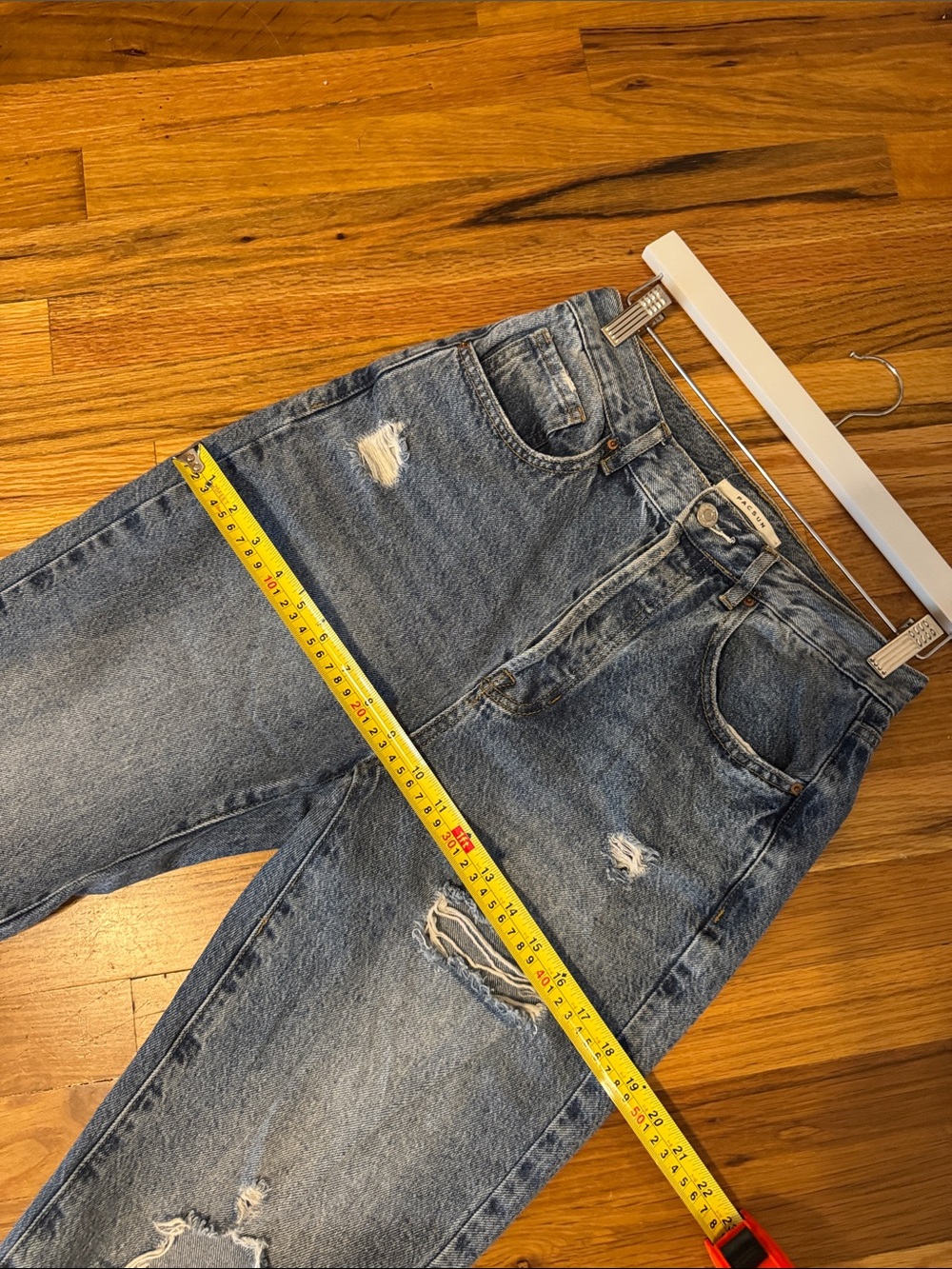 PacSun Distressed Light Blue Dad Jeans size 27 - Picture 10 of 14